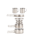 Utensilios de acero inoxidable para acampar al aire libre - Imagen 2