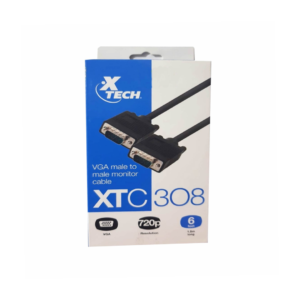 Xtech XTC-308 VGA Monitor Cable 6FT DB15 M/M