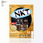 PAPEL ADHESIVO A4 DORADO GLOSSY /6H EMPLASTICADO