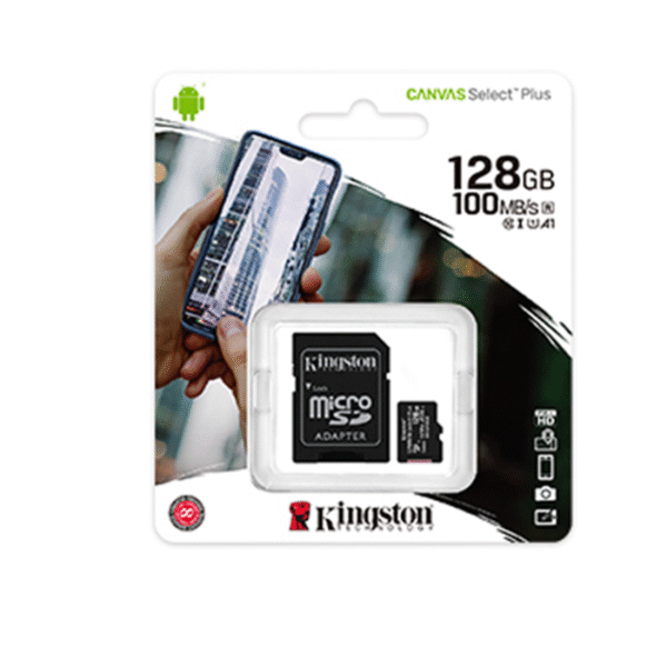 Kingston 128GB micSDXC Canvas Select Plus 100R A1 C10 Card
