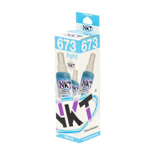 TINTA NKT 100ML CIAN LIGHT,CLR PARA EPSON 673 SERIE L