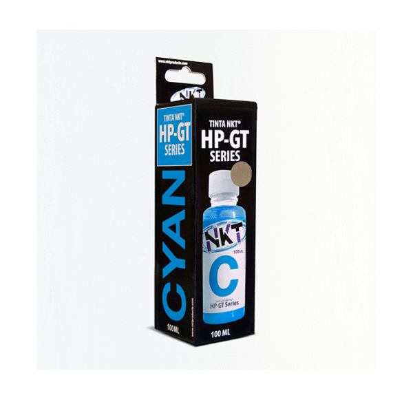 TINTA NKT CIAN PARA HP 100ML SERIE ¨ GT ¨