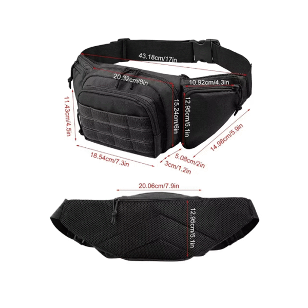 Riñonera táctica de caza para hombre, riñonera a prueba de agua, Molle, senderismo, escalada, paquete de cinturón para teléfono móvil, bolsas de combate para deportes al aire libre