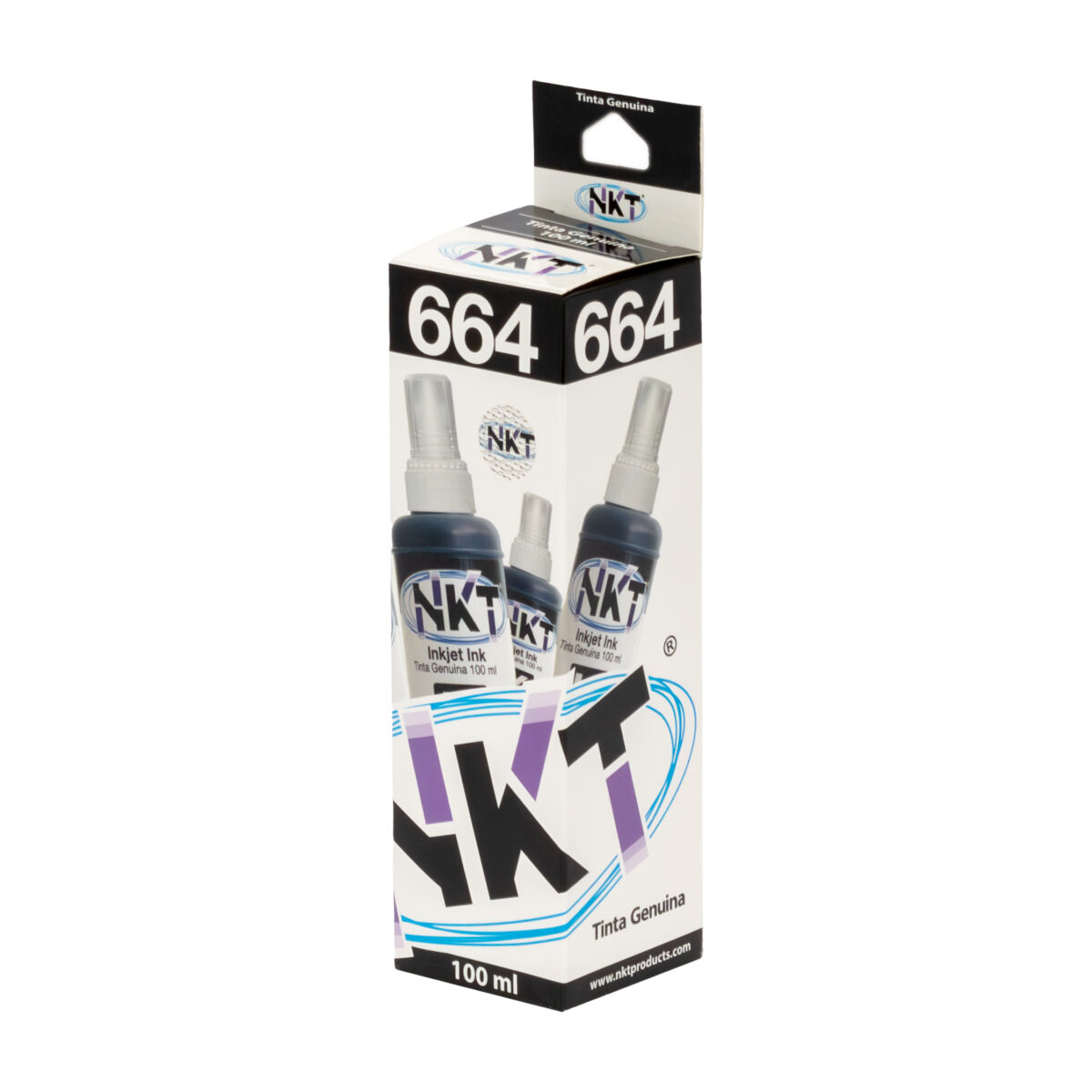 TINTA NKT 100ML BLACK PARA EPSON 664 SERIE L - Imagen 1