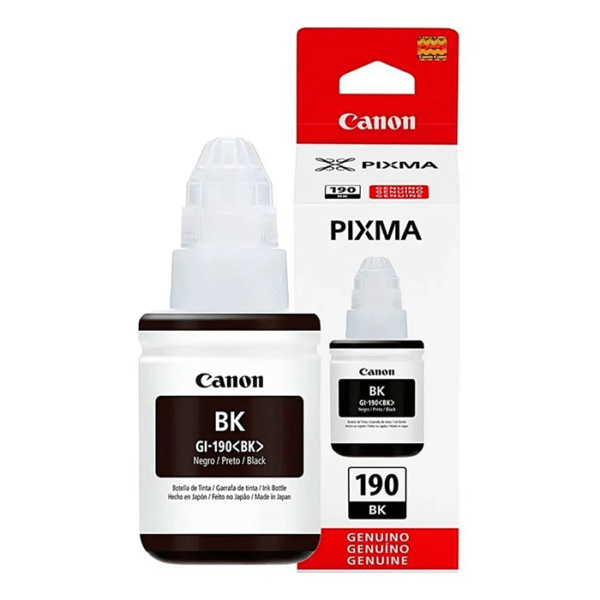 CANON GI-190 Botella de Tinta 135ml - Negro TEST