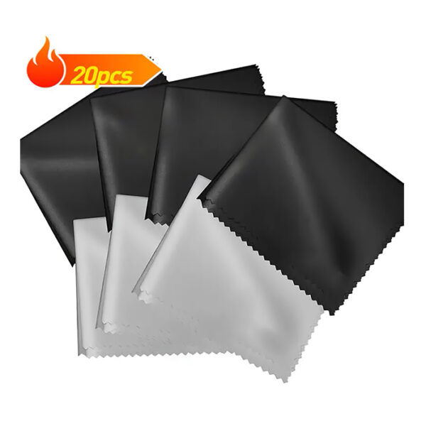 20pcs Paños de Limpieza de Gafas de Punto Premium