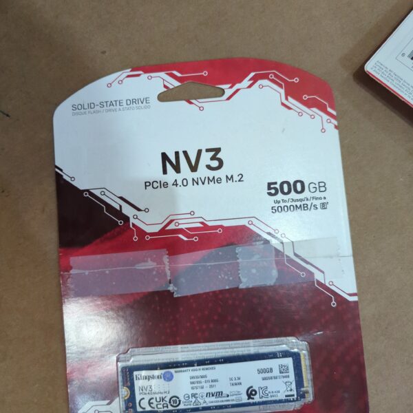 Kingston SSD 500G NV3 M.2 2280 PCIe 4.0 NVMe