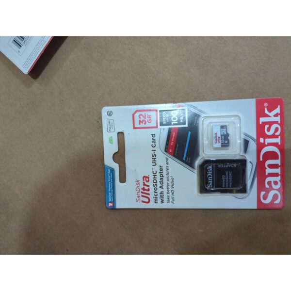 SanDisk MIcroSDHC 32gb ULTRA w/adap USH-1 C10 Android 100M