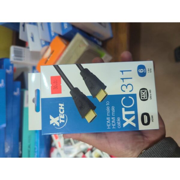 Xtech Cbls HDMI XTC-311 M/M 6ft