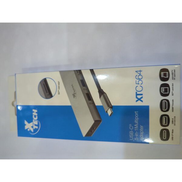 xTECH 564 USB-C 5-IN-1 Multiplot adapter