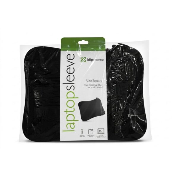 funda KlipX Texturized Laptop Sleeve KNS-310B up to 14.1 Black