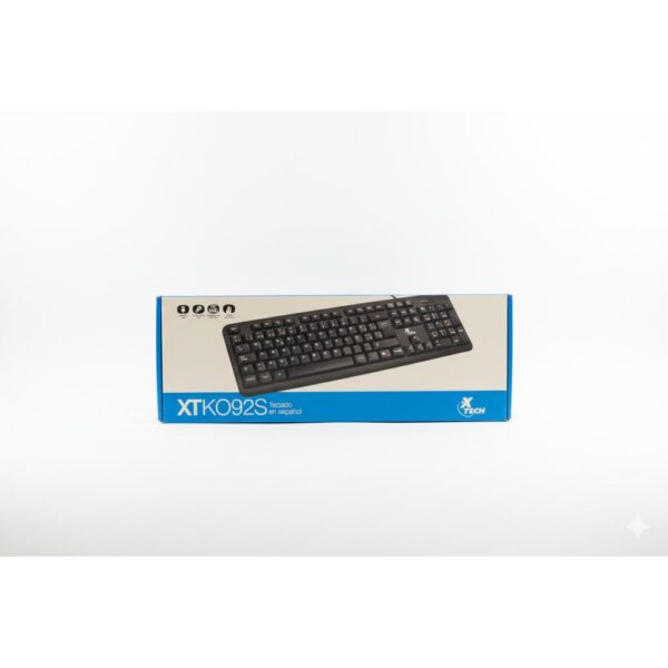 Xtech Standard Wired Keyboard USB Spanish Black XTK-092S XTK-092S