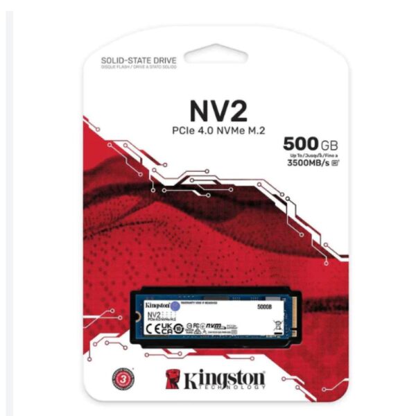Kingston SSD NV2 500G M.2 2280 NVMe PCIe Up to 3500