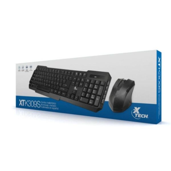 Xtech multimedia wirless keyb and mouse set Spanish XTK-309S