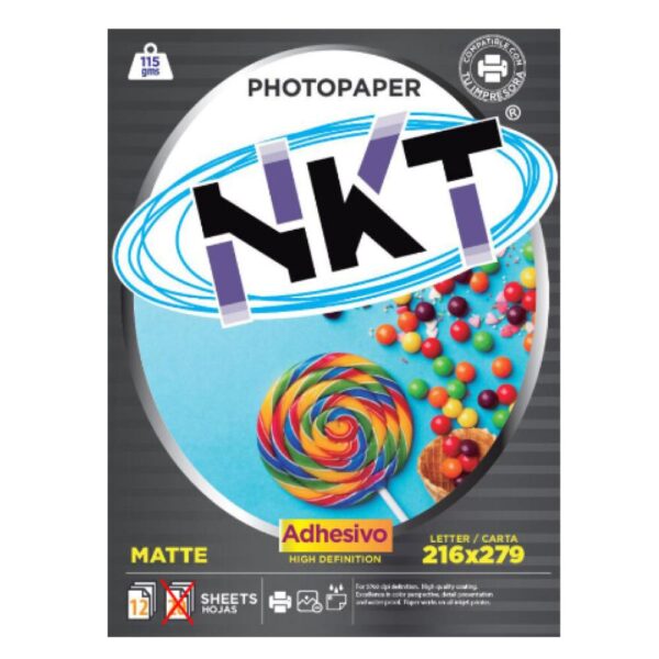 PAPEL ADHESIVO 115G /CRT MATTE 20H EN BOLSA