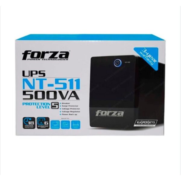 Forza NT-511 UPS 500VA/250W 120V 6-NEMA RJ11 45-65Hz