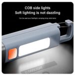 Linterna LED superbrillante XPE con gancho, luz de Camping, recargable por USB, con zoom, resistente al agua, 1-10 piezas - Imagen 4