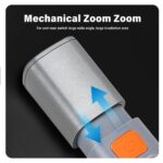 Linterna LED superbrillante XPE con gancho, luz de Camping, recargable por USB, con zoom, resistente al agua, 1-10 piezas - Imagen 5