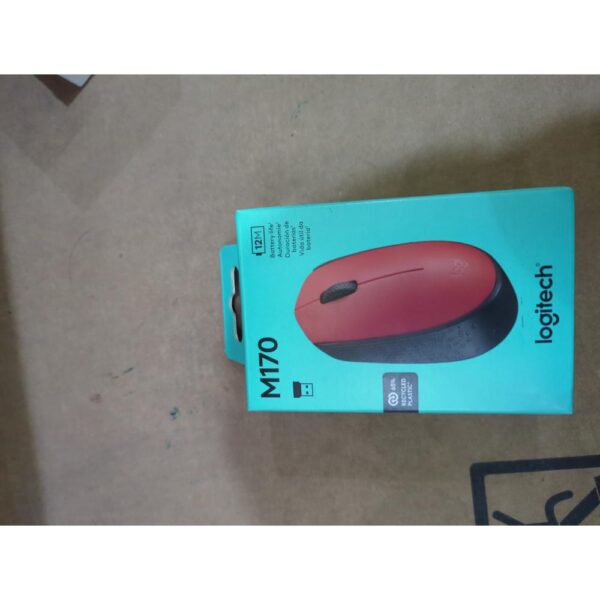 Logitech M170 - Ratón - diestro y zurdo Red/ Rojo