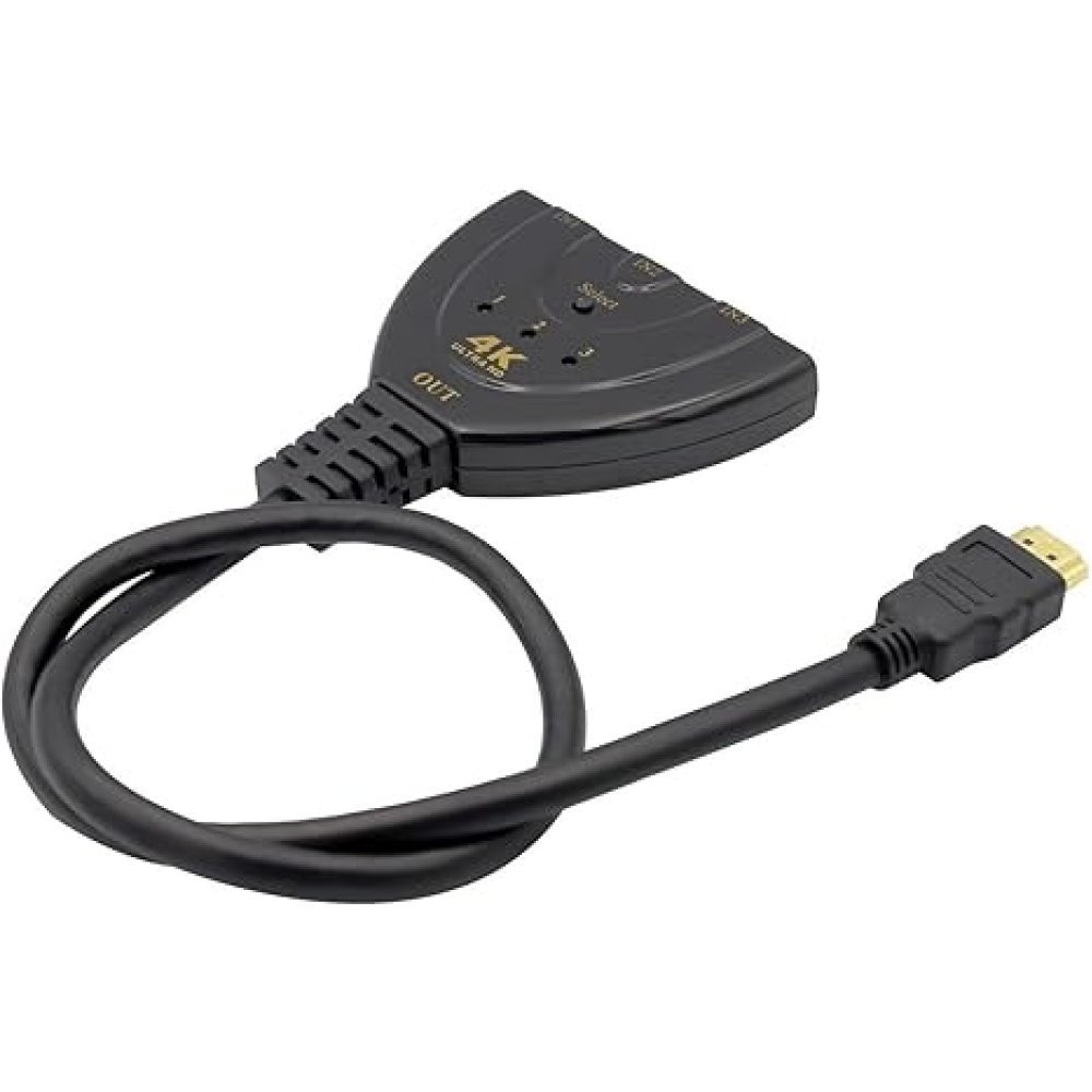 HDMI 3 en 1 auto select 4K 1080P Conmutador HDMI para PS4 PRO XBox - Imagen 3