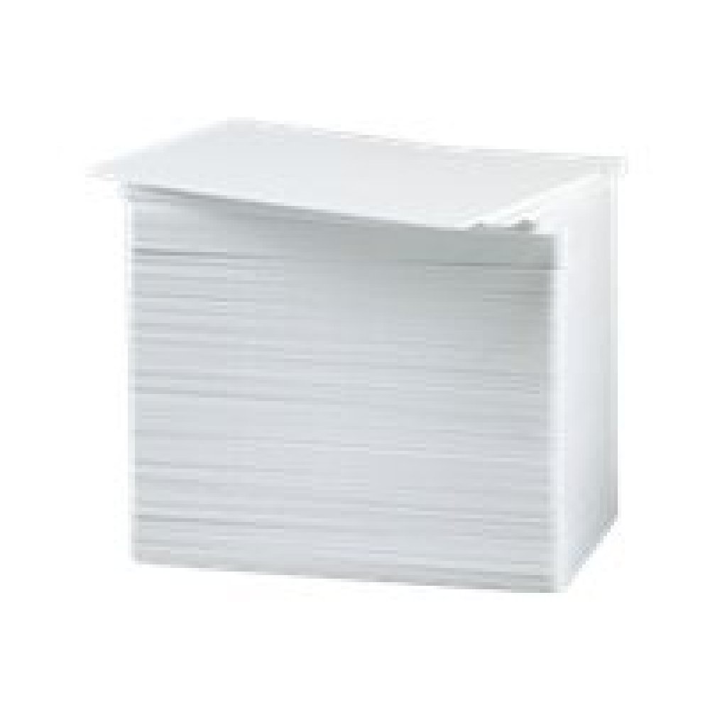 Zebra - Policloruro de vinilo (PVC) - blanco - CR-80 Card (85.6 x 54 mm) 500 uds. tarjetas - para Zebra P100i P110i P110m P120i P330i P330m P430i ZXP Series 8