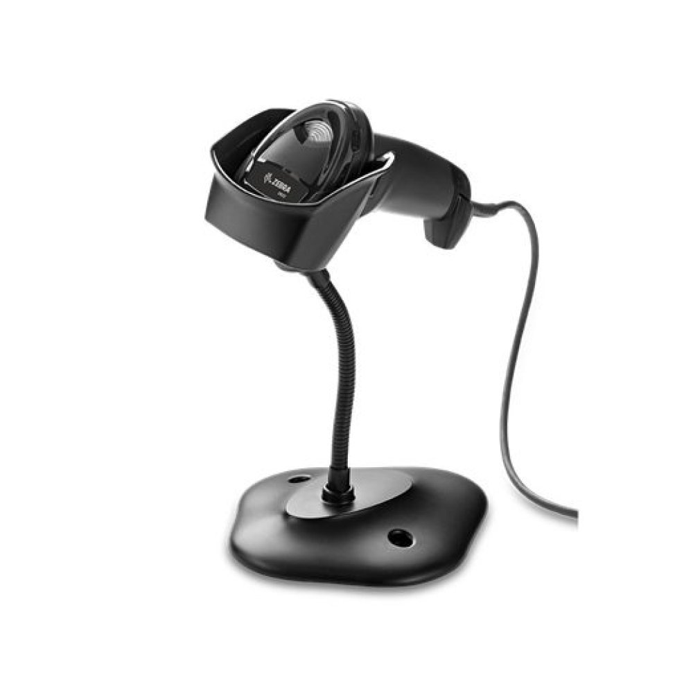 Zebra DS2208SR BLACK 2D USB CABLE KIT W/STAND ALAMBRICO - Imagen 3