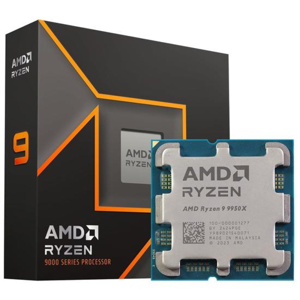 Procesador AMD Ryzen 9 9950X, Socket AM5, 16 Núcleos / 32 Hilos - Alto Rendimiento