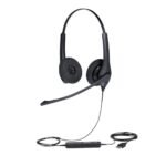 Jabra Biz 1500 Duo USB-A - Auricular Profesional Estéreo con Micrófono de Cancelación de Ruido