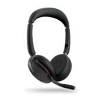 Jabra Evolve2 65 MS Duo - Auriculares Profesionales con ANC Híbrida y Tecnología Air Comfort