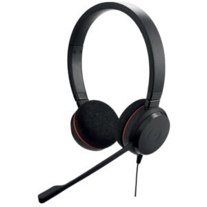 Jabra Evolve 20 Stereo UC: Auriculares Profesionales con Cable para Comunicaciones Unificadas