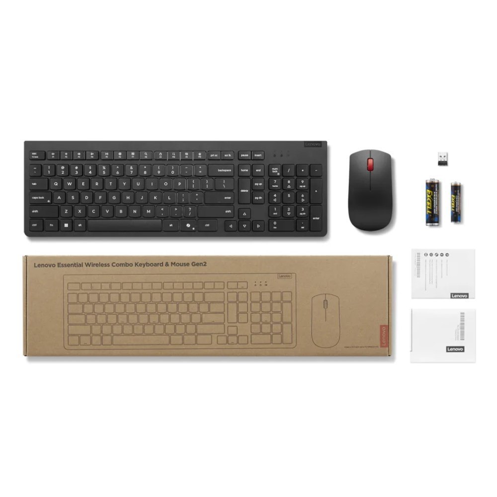 Lenovo Essential Wireless Combo: Kit Teclado y Ratón Inalámbrico - Imagen 4
