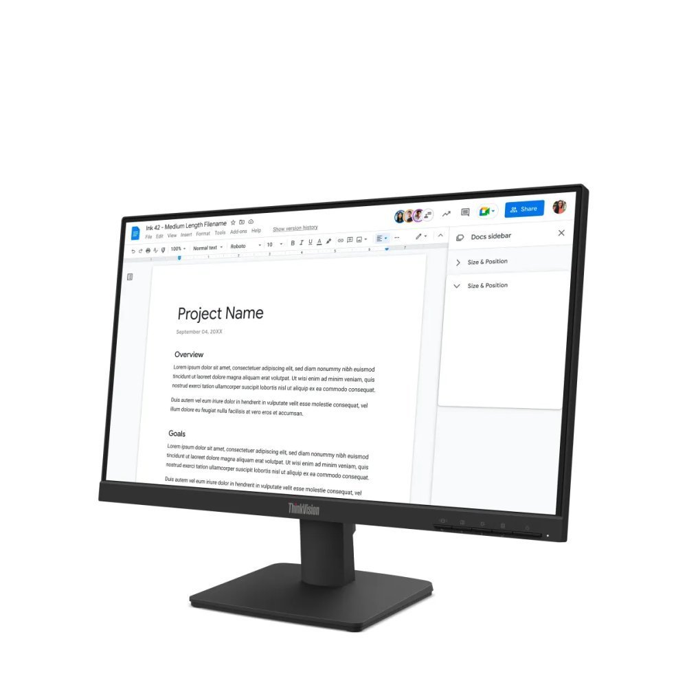 Lenovo ThinkVision S22-4e - Monitor Full HD de 21.5" IPS 100Hz - Imagen 2