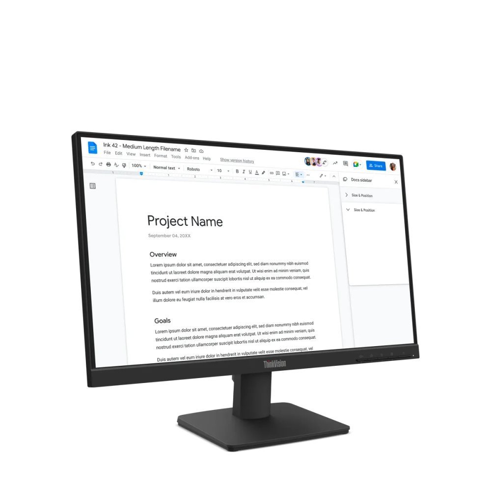 Lenovo ThinkVision S22-4e - Monitor Full HD de 21.5" IPS 100Hz - Imagen 3