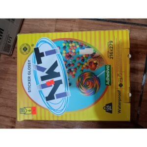 Photo Paper Stiker Glossy Adhesivo 50 Hojas carta 216x279, de gms 125