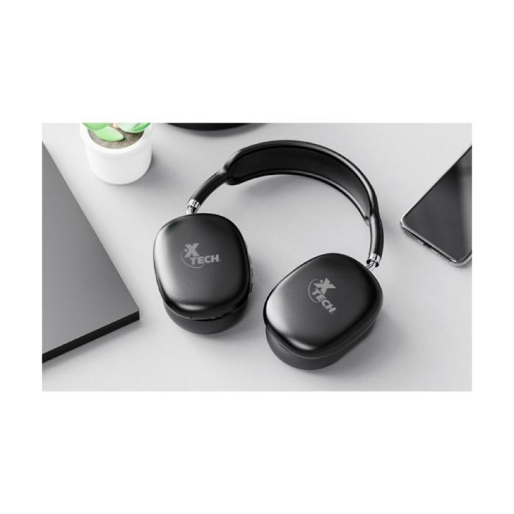 Aurax Audífonos Bluetooth Estéreo con Micrófono - Negro - Imagen 2