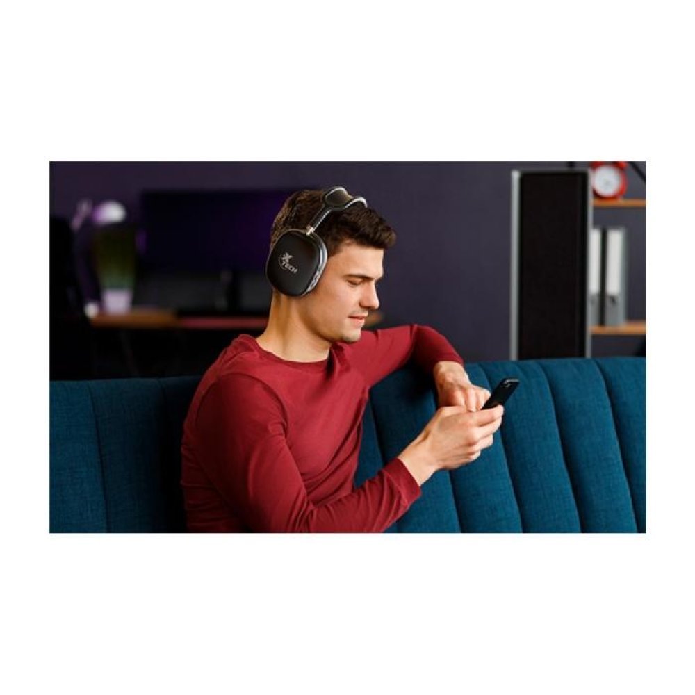 Aurax Audífonos Bluetooth Estéreo con Micrófono - Negro - Imagen 3