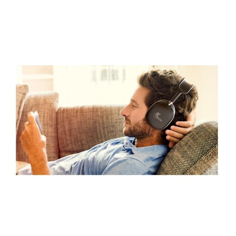 Aurax Audífonos Bluetooth Estéreo con Micrófono - Negro - Imagen 4