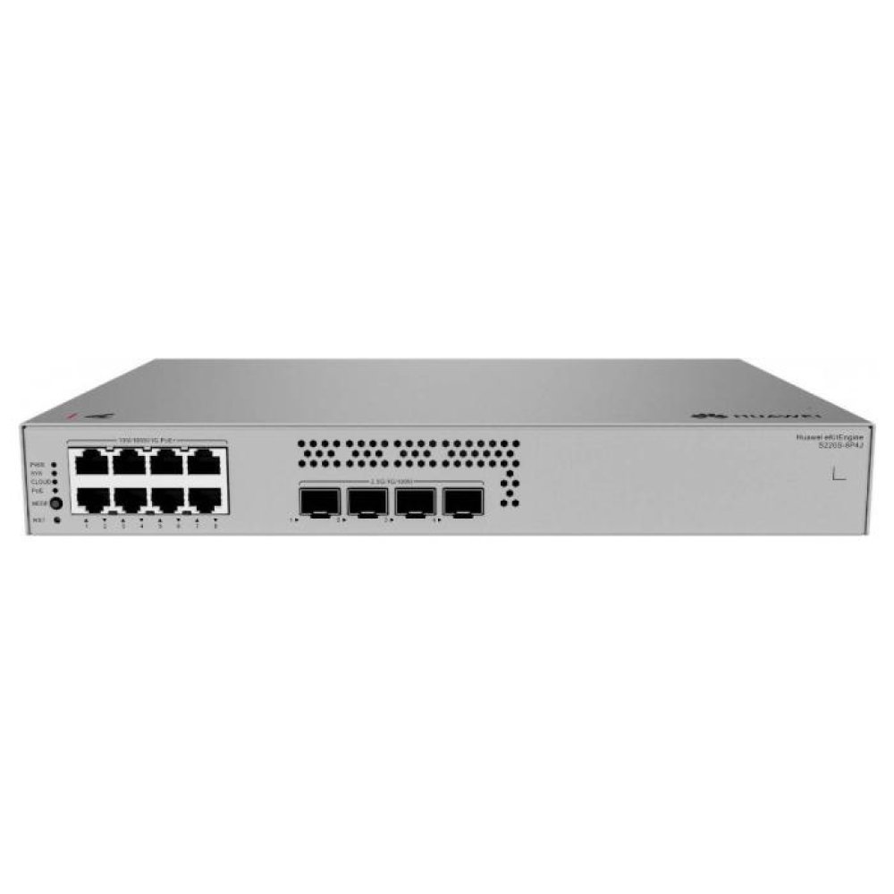 Switch de Red Huawei S220S-8P4J - 8 Puertos Gigabit Ethernet Confiables - Imagen 2