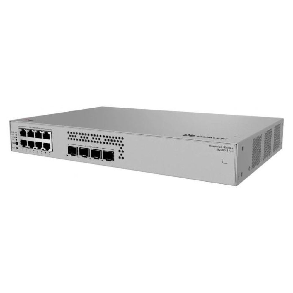 Switch de Red Huawei S220S-8P4J - 8 Puertos Gigabit Ethernet Confiables - Imagen 3