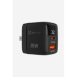 Klip Xtreme - Power converter / charger - 35 Watt - 24 pin USB-C / 9 pin USB Type A - Cellular phone / Tablet - Wall - Para Smartphones, tablets, small devices