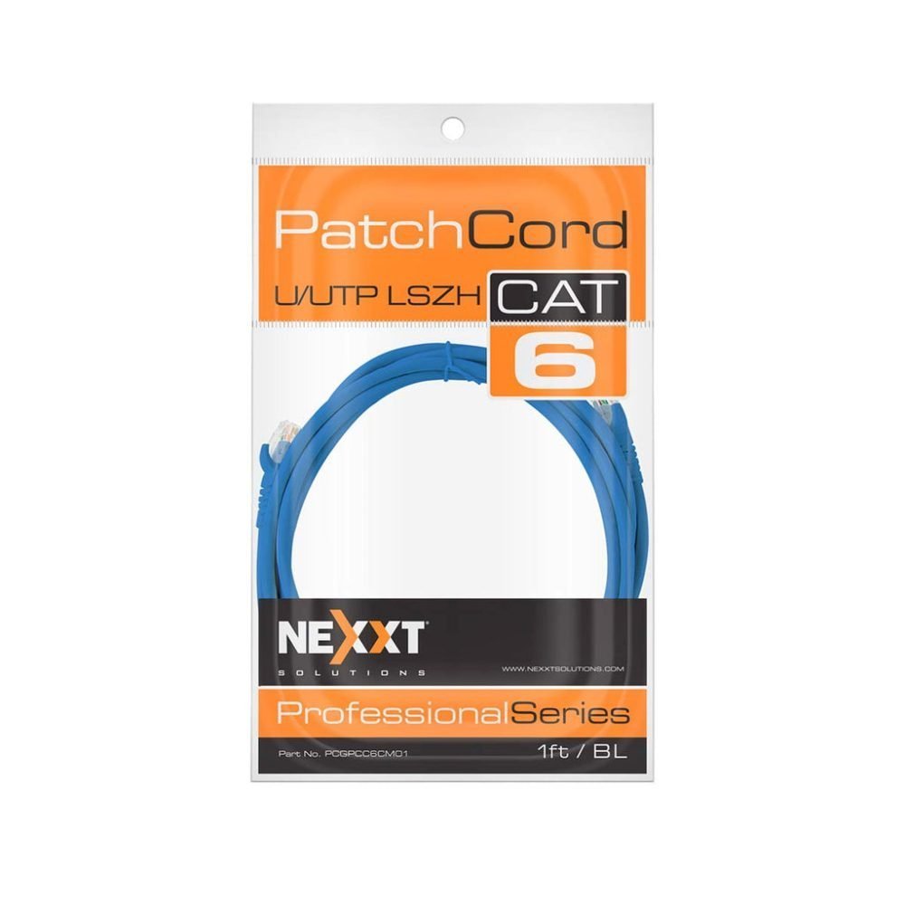 Nexxt Solutions - Patch cable - UTP - RJ-45 - Blue - Cat6 - 1ft.