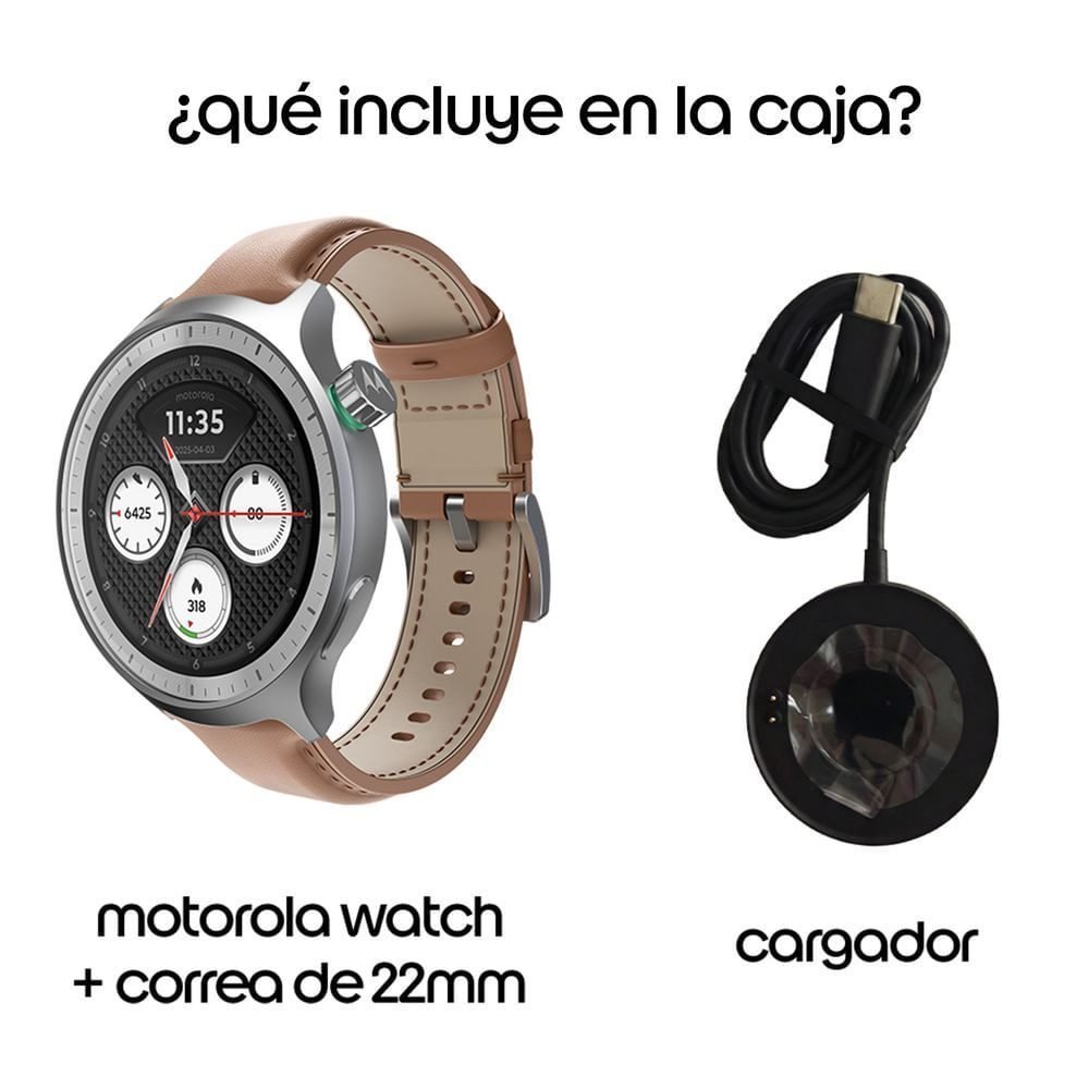 Motorola Moto - Smart watch - Silver - PG38C08260 - Imagen 4