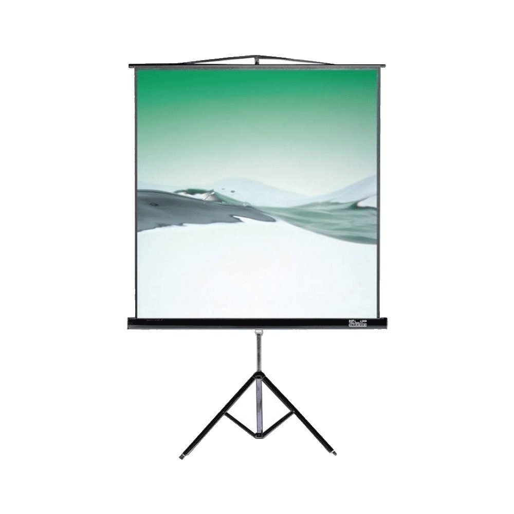 Klip Xtreme KPS-102B - Projection screen with tripod - 86 in ( 218 cm ) - 4:3 - Matte White - black - Imagen 4