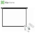Klip Xtreme KPS-502 - Pantalla de proyección - instalable en el techo, instalable en pared - motorizado - 100" (254 cm) - 4:3 - Matte White - blanco