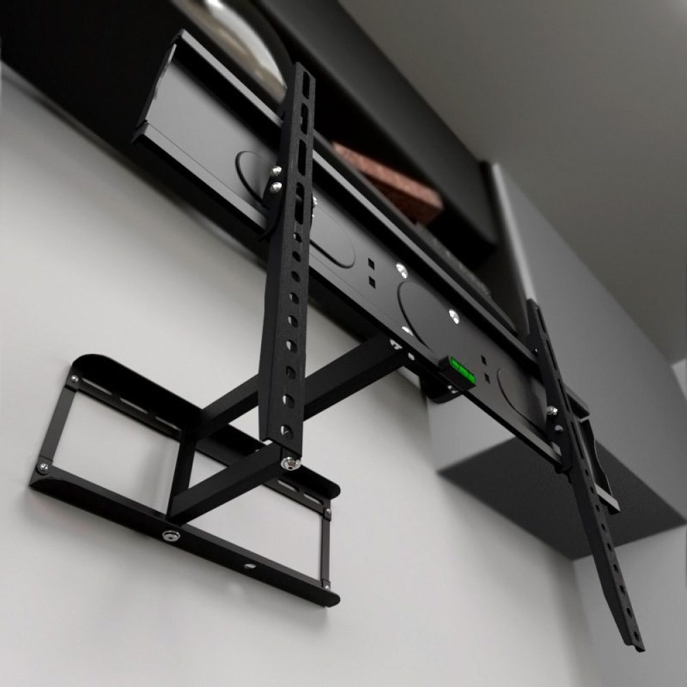 Klip Xtreme KPM-885 - Mounting kit (interface plate, interface bracket, dual articulating arm) for LCD / plasma panel - powder-coated steel - black - screen size: 26"-55" - mounting interface: up to 600 x 400 mm