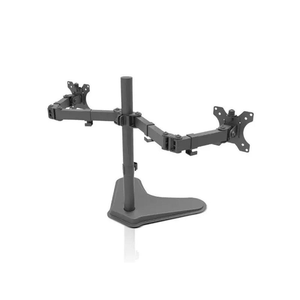Klip Xtreme KPM-311 - Stand - for 2 LCD displays - plastic, high-grade steel - black - screen size: 13"-32" - desktop stand - Imagen 4
