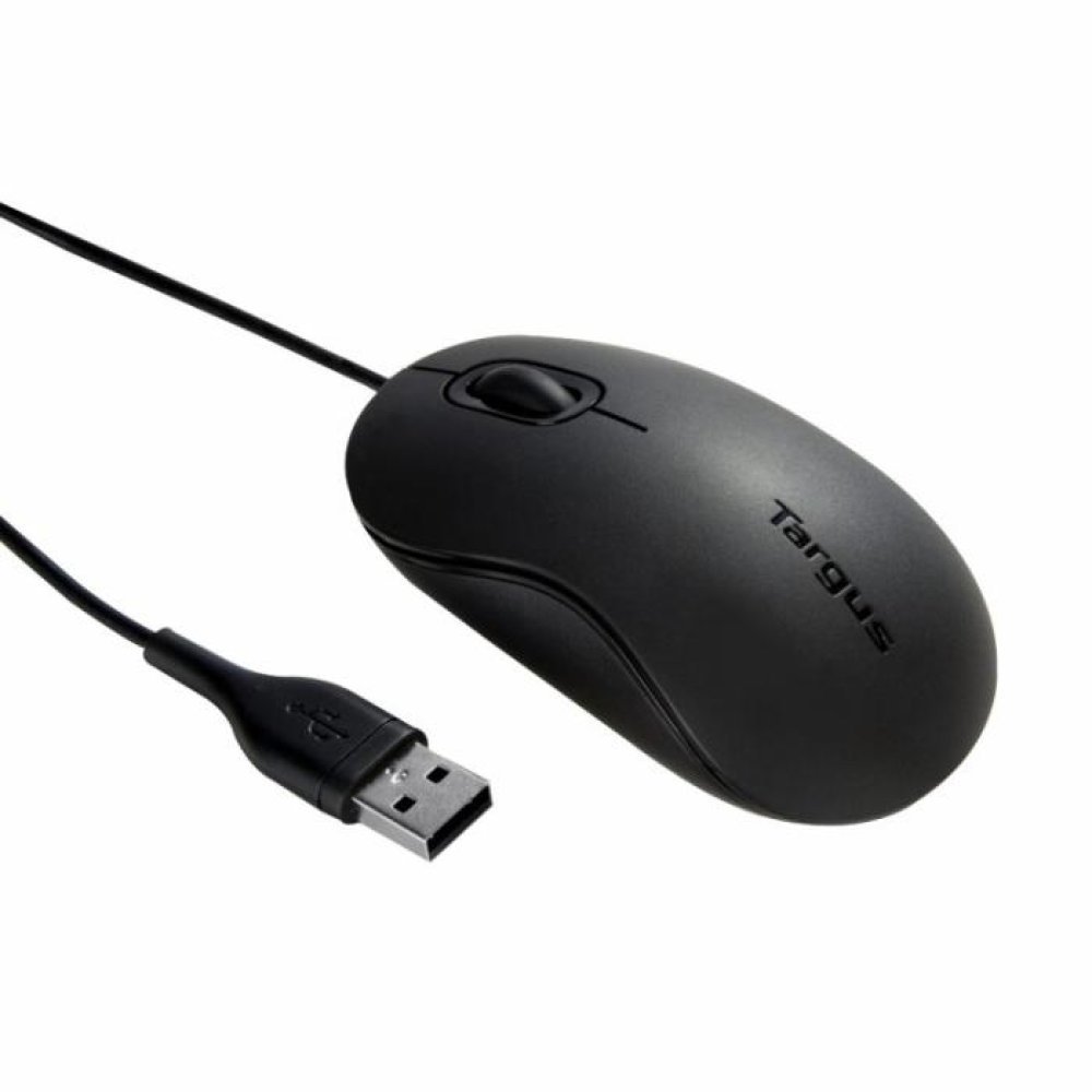 Targus Ratón Óptico USB de 3 Botones con Diseño Ergonómico