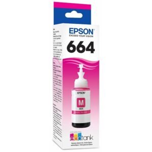 Epson T664 - Magenta - original - cartucho de tinta - para Epson L380, L386, L395, L495; EcoTank ET-2600, 2650, L1455, L396, L606, L656