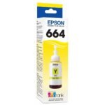 Epson T664 - Amarillo - original - recarga de tinta - para Epson L380 L386 L395 L495 EcoTank ET-2600 2650 L1455 L396 L606 L656