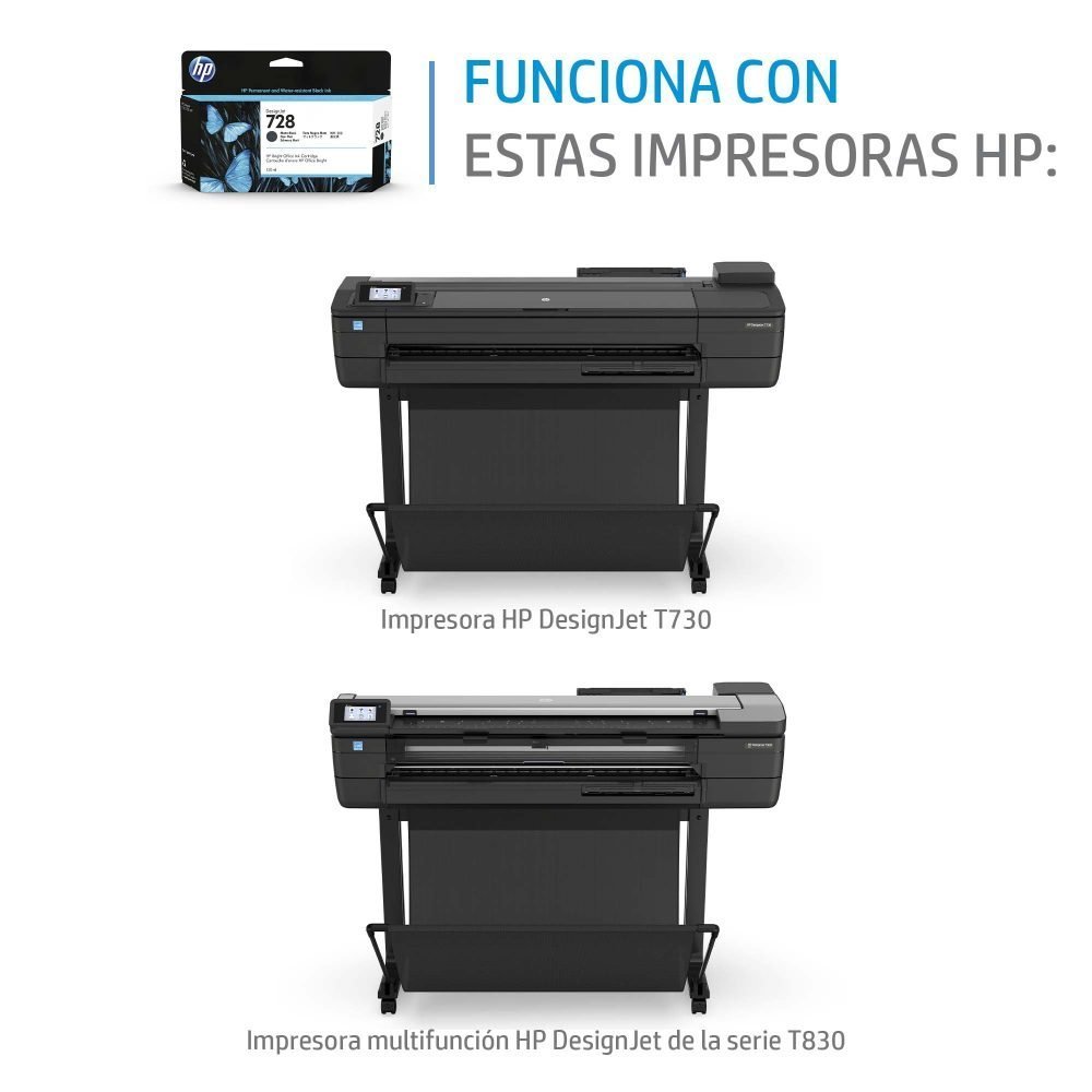 HP 728 - 130 ml - amarillo - original - DesignJet - cartucho de tinta - para DesignJet T730 T830 - Imagen 3